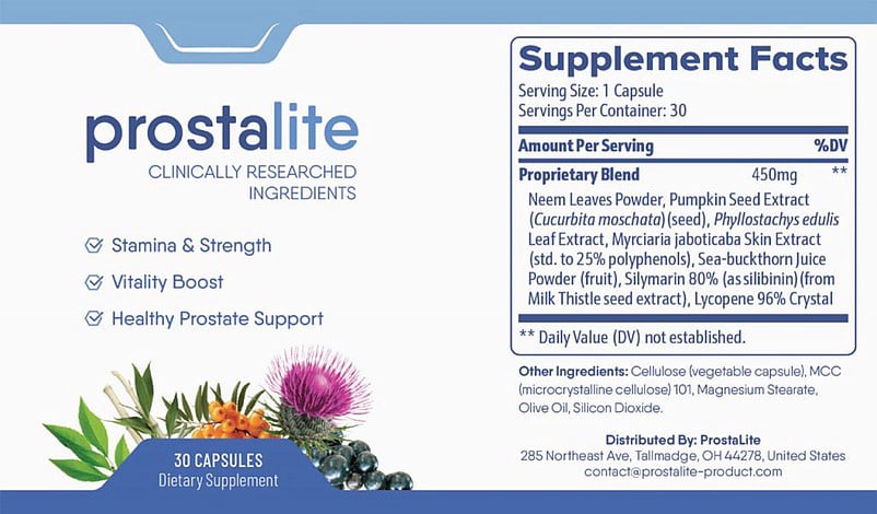 prostalite supplements